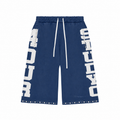 PEARLIZED 3/4 SWEAT SHORTS NAVY
