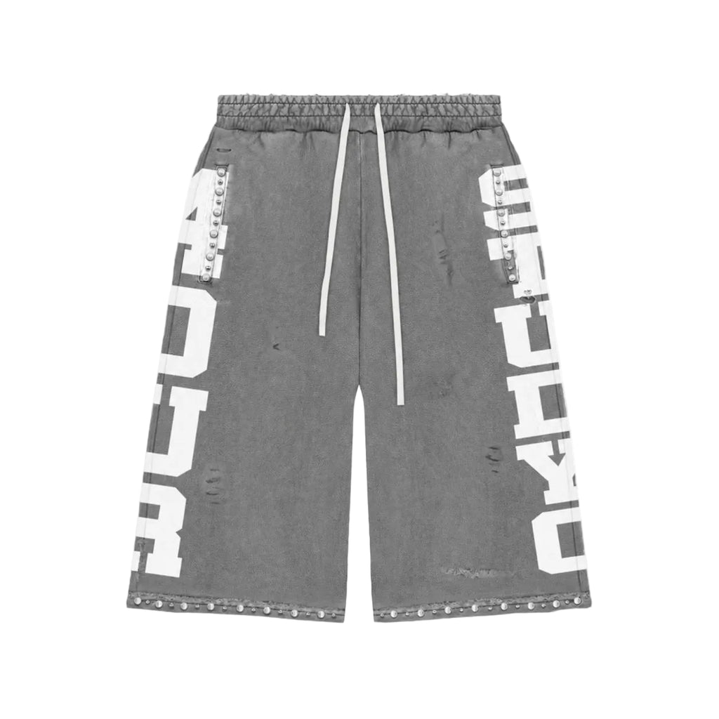 PEARLIZED 3/4 SWEAT SHORTS GREY