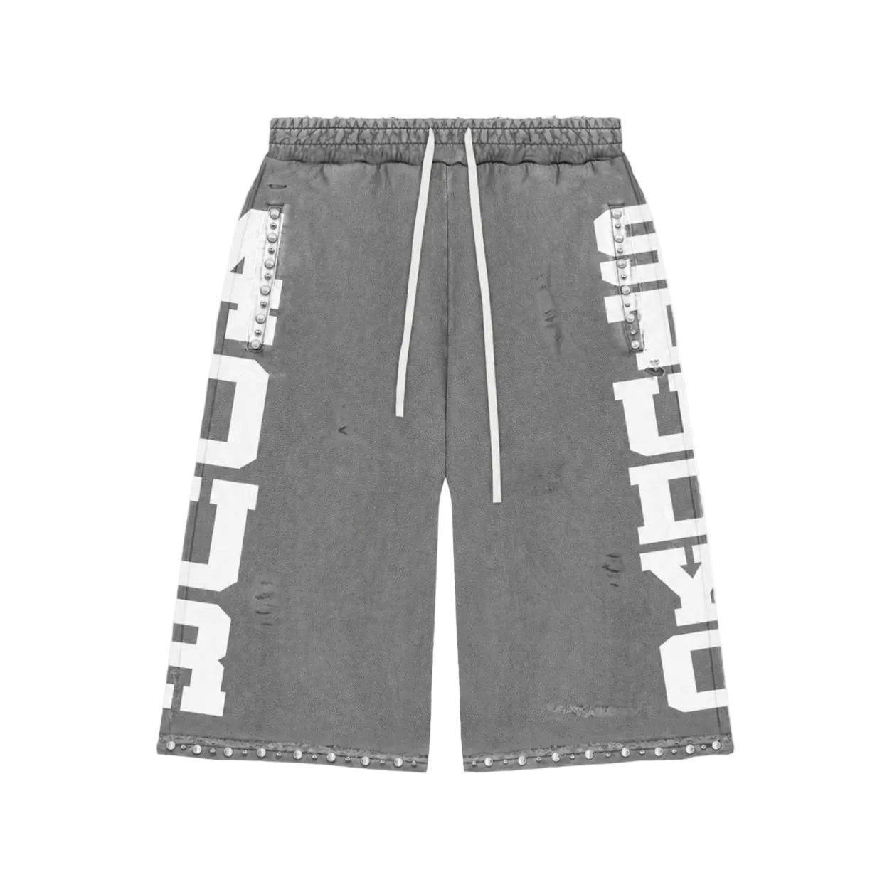 PEARLIZED 3/4 SWEAT SHORTS GREY